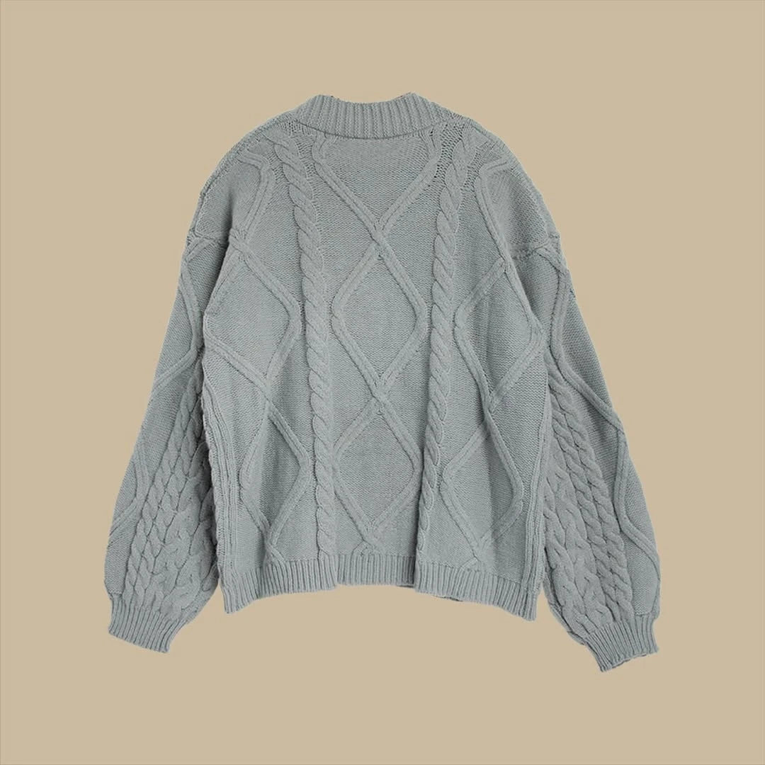 2025 New Collection  Loose Fit Warm Cropped Cardigan Women Y2k Cardigan Female Oversized Sweater Spring Ttpd Grey Cardigan Women